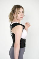 Corretor de postura para mulheres e homens, cinta de postura de ombro ajustável, usado para coluna superior média