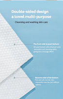 100 pçs toalha de rosto descartável natural viagem limpeza facial molhado e seco removedor de maquiagem pérola