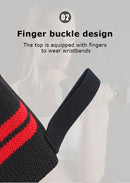 Alças/Munhequeiras de pulso ajustáveis para homens e mulheres pulseira elástica e fixadores de pulso de atletas alças de levantamento de peso