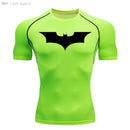 Camisa de compressão ginásio esportes topo secagem rápida respirável preto fitness roupas esportivas musculação