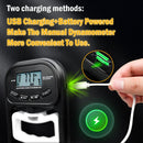 Dinamômetro digital de mão, treinador de força de preensão, testador eletrônico, tela LCD USB