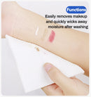 100 pçs toalha de rosto descartável natural viagem limpeza facial molhado e seco removedor de maquiagem pérola