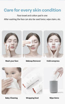 100 pçs toalha de rosto descartável natural viagem limpeza facial molhado e seco removedor de maquiagem pérola