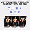 Conjunto de faixas de resistência para musculação, multifuncional, tensor, cinto de treinamento muscular, faixas elásticas, equipamento fitness portátil