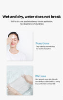 100 pçs toalha de rosto descartável natural viagem limpeza facial molhado e seco removedor de maquiagem pérola